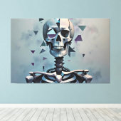 kubisch skelet canvas afdruk (Insitu (Houten vloer))