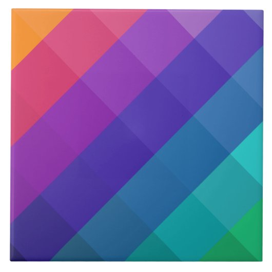 Kubische kleuren tegeltje (Voorkant)