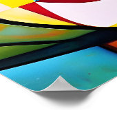 Kubisme Abstract gezicht Poster (Hoek)