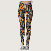Kubisme Halloween Leggings (Voorkant)