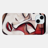 Kubisme Hedendaagse Kunst Abstract Gezicht Telefoo Case-Mate iPhone Case (Achterkant (horizontaal))