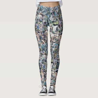 kubisme verdraaiing leggings