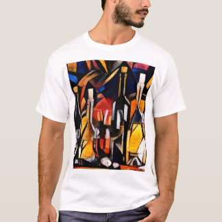 Kubisme Wijn Thema's: Flessen & Druiven T-shirt