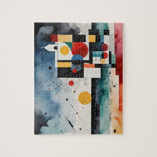 kubistisch zee legpuzzel (Verticaal)