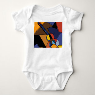 Kubistische gitaar Surrealisme Schilderen. Romper