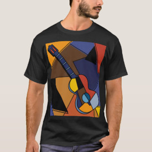 Kubistische gitaar Surrealisme Schilderen. T-shirt
