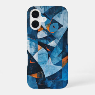 kubistische vis iPhone 16 hoesje