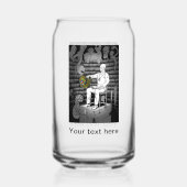 Kubus magie met monsters blikvorm glas (Achterkant)