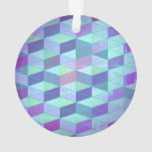 Kubussen in driehoeken geometrisch patroon ornament (achterkant)