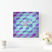 Kubussen in driehoeken geometrisch patroon vierkante klok (Huis)