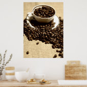Küchenbild Kaffeetasse Poster (Keuken)
