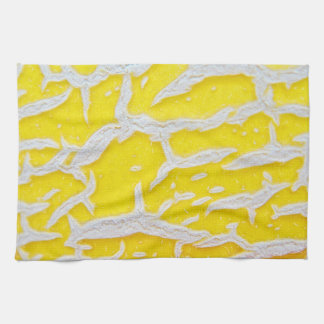 Küchentuch gelb-graues Melonenmuster Theedoek