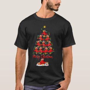 Kuckoos met kerstbomen t-shirt