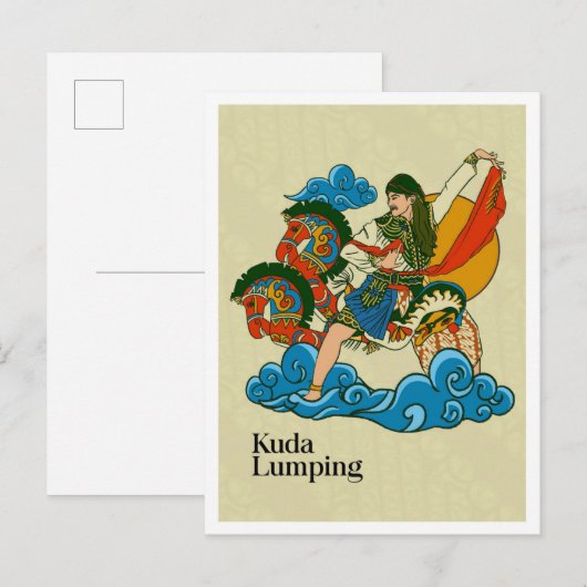 Kuda Lumping Javaanse cultuur Indonesië Briefkaart (Voorkant / Achterkant)