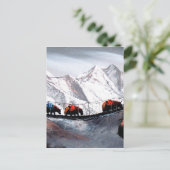 Kudde bergjaks Himalaya Briefkaart (Staand voorkant)