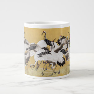 Kudde Kraanvogels (rechterkant) door Ishida Yutei Extra Grote Beker