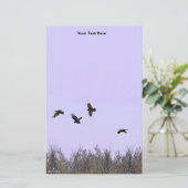 kudde ravens briefpapier (Staand voorkant)