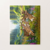 kudde rennende herten legpuzzel (Verticaal)