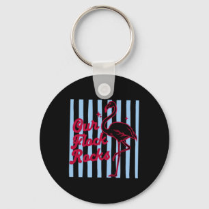Kudde Rocks Flamingo Zomer Familie Grappig Beste Sleutelhanger