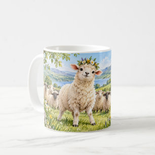 Kudde Ster Grappige Schaap Liefhebber Mok