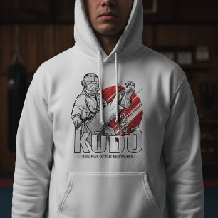 Kudo Martial Art - Vechters en Kanji-ontwerp Hoodie
