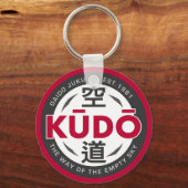Kudo – Minimal Japanese Martial Arts Emblem Sleutelhanger (Achterkant)