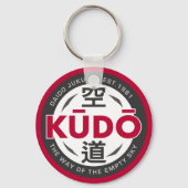 Kudo – Minimal Japanese Martial Arts Emblem Sleutelhanger (Achterkant)