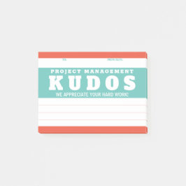 Kudos erkenning projectmanagement post-it® notes