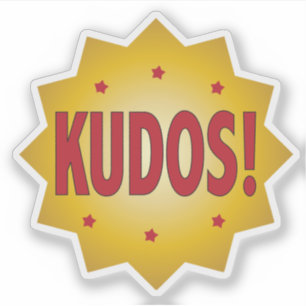 KUDOS sterrenherkenning en waardering Sticker
