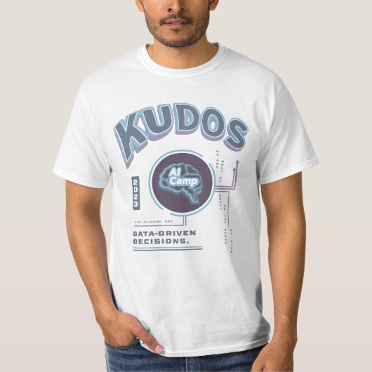 KUDOS Theme AI Camp T-shirt (Devant)