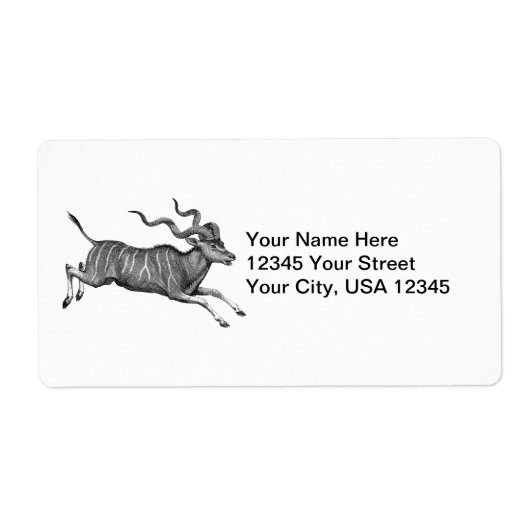Kudu Etiket (Voorkant)