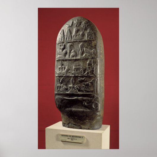 Kudurru van koning Melishikhu II Poster (Voorkant)