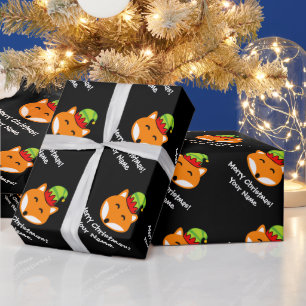 Kuffelvos kerstpapier voor kinderen cadeaupapier