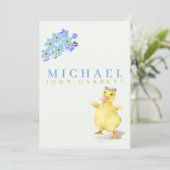 Kuffenjongen (baby bij baby bij baby bij teeleendu aankondiging (Staand voorkant)