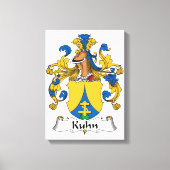 Kuhn Family Crest Canvas Afdruk (Voorkant)