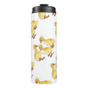 Kuif witte eendjes thermosbeker