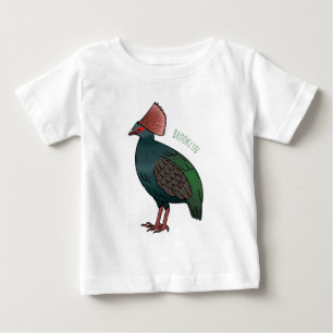 Kuifhoender vogel cartoon illustratie