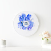 Kuifje abstracte waterverf met hand getrokken grote klok (Huis)