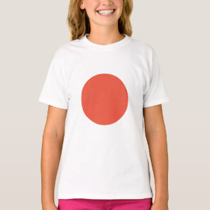 Kuifje van de Japanse vlag tegen zonlicht T-shirt