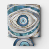 Kuifogen Minerale texturen en goud Blikjeskoeler (Achterkant)