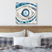 Kuifogen Minerale texturen en goud Canvas Afdruk (Insitu (Slaapkamer))