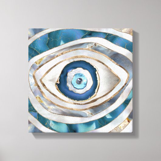 Kuifogen Minerale texturen en goud Canvas Afdruk (Voorkant)
