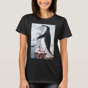 Kuifpinguïn, Vintage Vogels uit Antarctica T-shirt