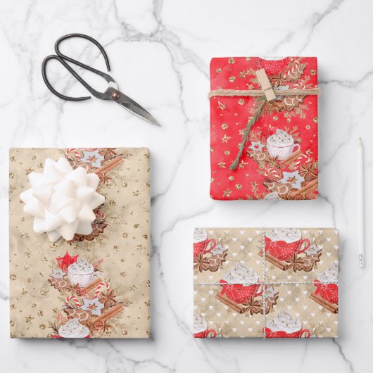 Kuifscharen en omlooppapier inpakpapier vel (Voorkant)