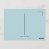 kuiken met bloemenwielen Pasen Briefkaart (Achterkant)