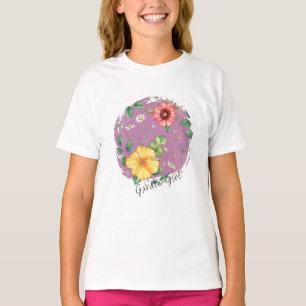 Kuiken,  Tekenen Wildflowers / Garden Girl T-shirt