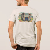 Kuikens graven de longball Tri-Blend shirt (Achterkant)