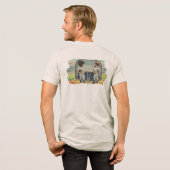 Kuikens graven de longball Tri-Blend shirt (Voorkant)