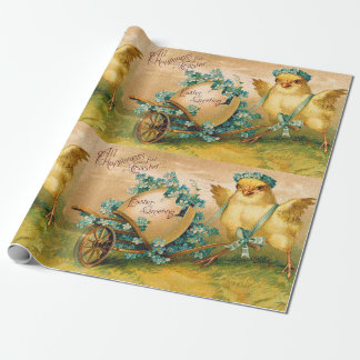  kuikens met paaseieren cadeaupapier