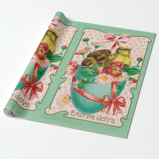 kuikens met paasroosters cadeaupapier